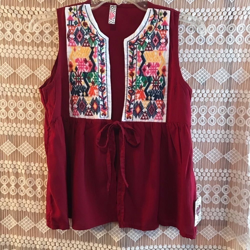 Embroidered vest (size S/M)